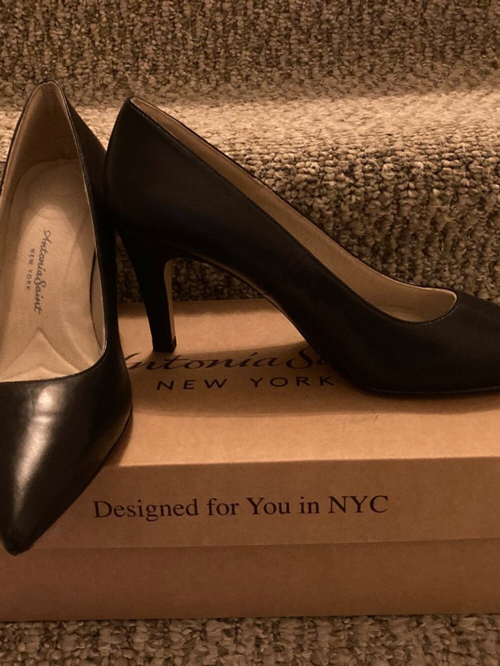 Antonia Saint NY - The All Occasion Pump Heel Size 9 Navy Blue Brand New - Picture 6 of 8
